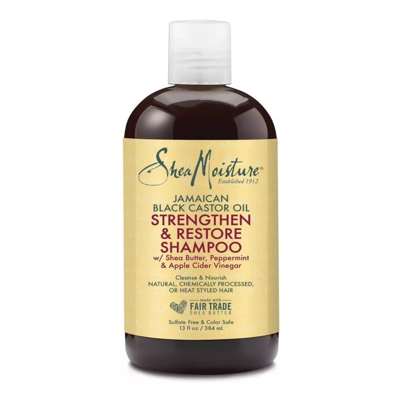 Color Luxx Shea Moisture Shampoo Fortalecedor Jamaican Black Castor Oil