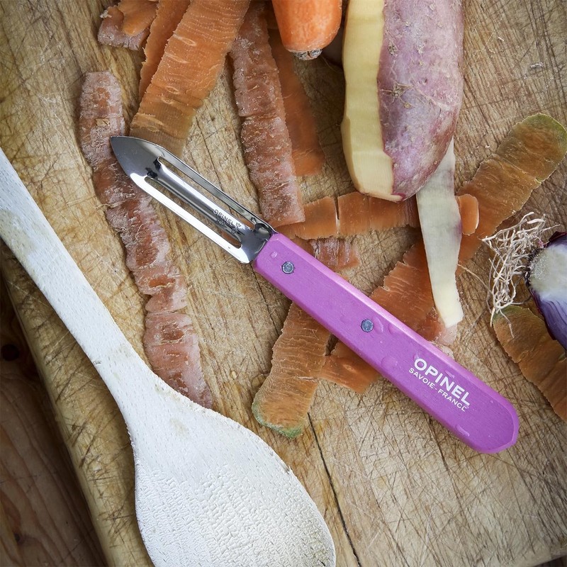 Opinel Schälmesser No. 115, rostfreier Sandvik-Stahl, für Rechts- und Linkshänder,