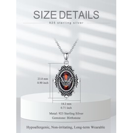 Shusukue Bat/Spider/Wolf/Cat/Fox/Owl/Sun Crescent Moon Chain 925 Sterling Silver, Bat Moon Cat Necklace Black Women's Gothic Pendant Jewellery Gifts for Women Girls, Sterling Silver, Cubic Zirconia