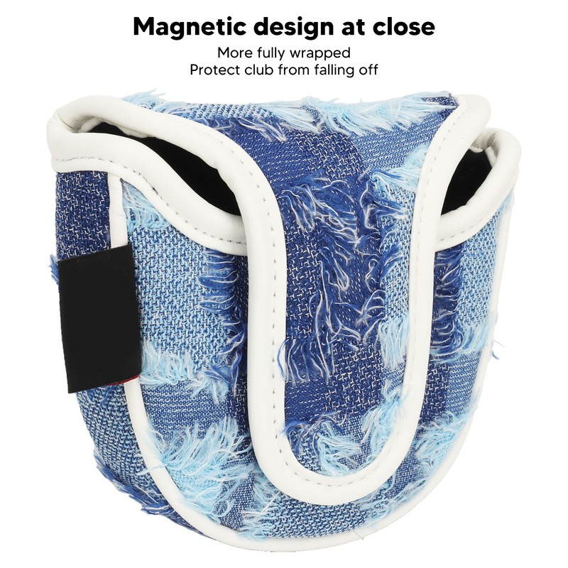 Golf Putter Cover Cute Magnetic Protective Headcover Thickened Fluff Tassels