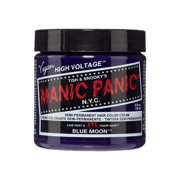 Manic Panic Semi-Permanent Hair Color Dye Cream 4oz (41 Blue Moon)