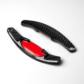 sumaikeji Carbon Fiber Car Steering Wheel Paddle Shift Extension Stickers for Honda Civic(2022-2025)/Acura Integra(2023-2025) (Black)