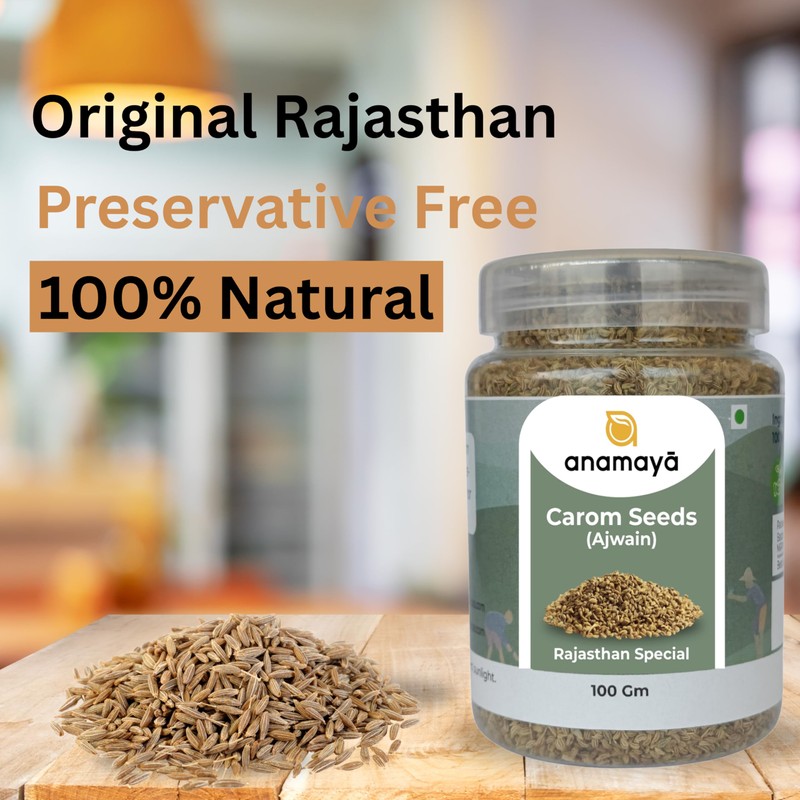 Ajwain Seeds 100g | Carom Seeds | Premium Ajwain Whole