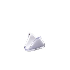 Omada White Acrylic Napkin Holder: Triangle Shaped White and Clear Napkin Dispenser – Modern and Trendy Design – For Folded Paper Napkins – Top Shelf Dishwasher Safe – BPA Free Kitchen Napkin Holder