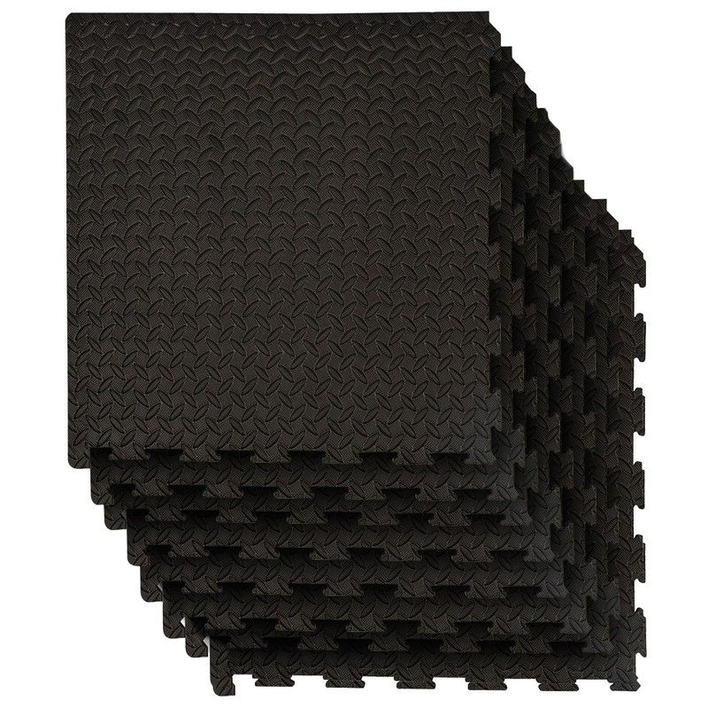 SAFRI Soft Interlocking Floor Mats EVA Foam-Rubber Non Slip Tiles