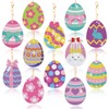 SEPGLITTER Pack of 12 Diamond Art Painting Pendants Easter, 5D