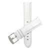 Bandini 22mm Mens Italian Leather Watch Band Strap - White