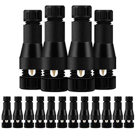 ZUCKEO 16 Pack Low Voltage Wire Connectors, 12-16 Gauge Cable Connectors Work for Low Voltage Landscape Lights LED Flood Yard Light Outdoor Spotlight