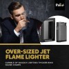 Palio Ballista Jet-Flame Cigar Lighter, Cigar Smoking Reliable Flame, Gunmetal