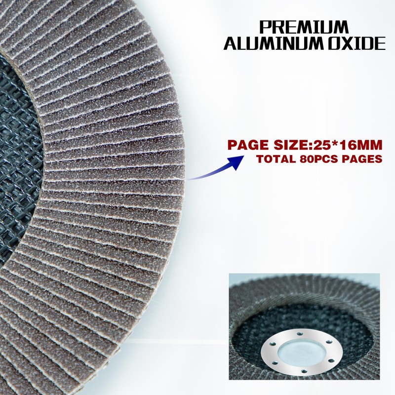 Sali 10 Pack Flap Disc 60 Grit 7" x 7/8-Inch