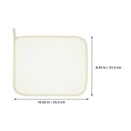 Healeved 6pcs Double Layer Nylon Exfoliating Wash Cloth Set Skin-Safe Body Scrubber for Bathing and Exfoliation for Skin Types