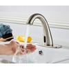 HHOOMMEE Commerical Automatic Touchless Bathroom Sink Faucet Brush Nickle Motion