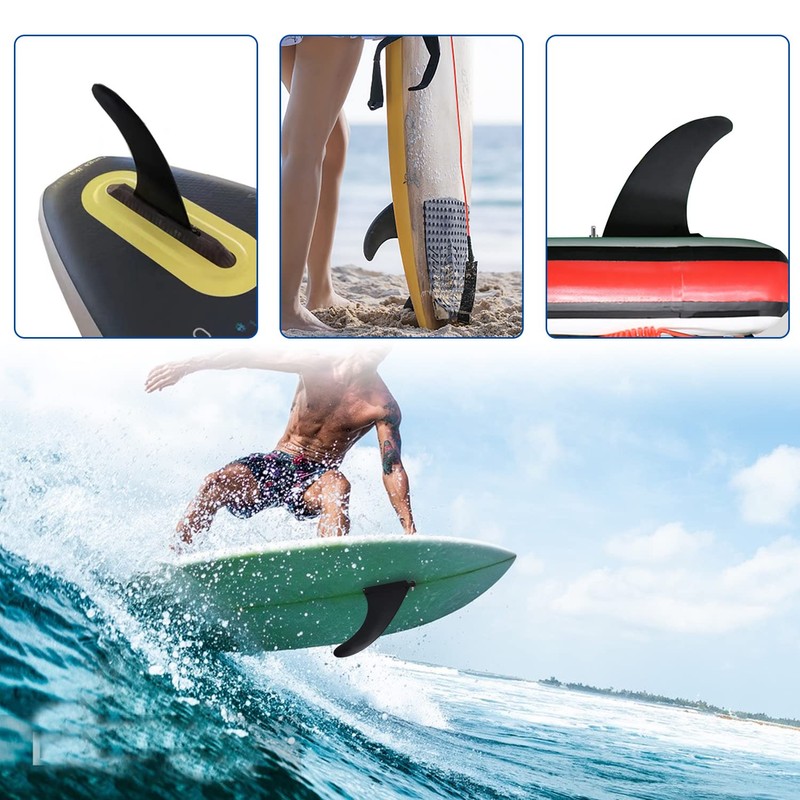 yuejuhe Removable Surfboard Fin, Universal Nylon SUP Fins with Screws