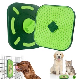 CyperGlory Interactive Licking Mat for Dog Crate,Feeder Pad, Boredom&Anxiety Relief, Peanut Butter & Yogurt Lick Plate, Safe Soft Treat Dog Training Gift