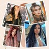 Hippie and Boho Wavy Dreadlock Extensions Sets,3 in 1 Mixed