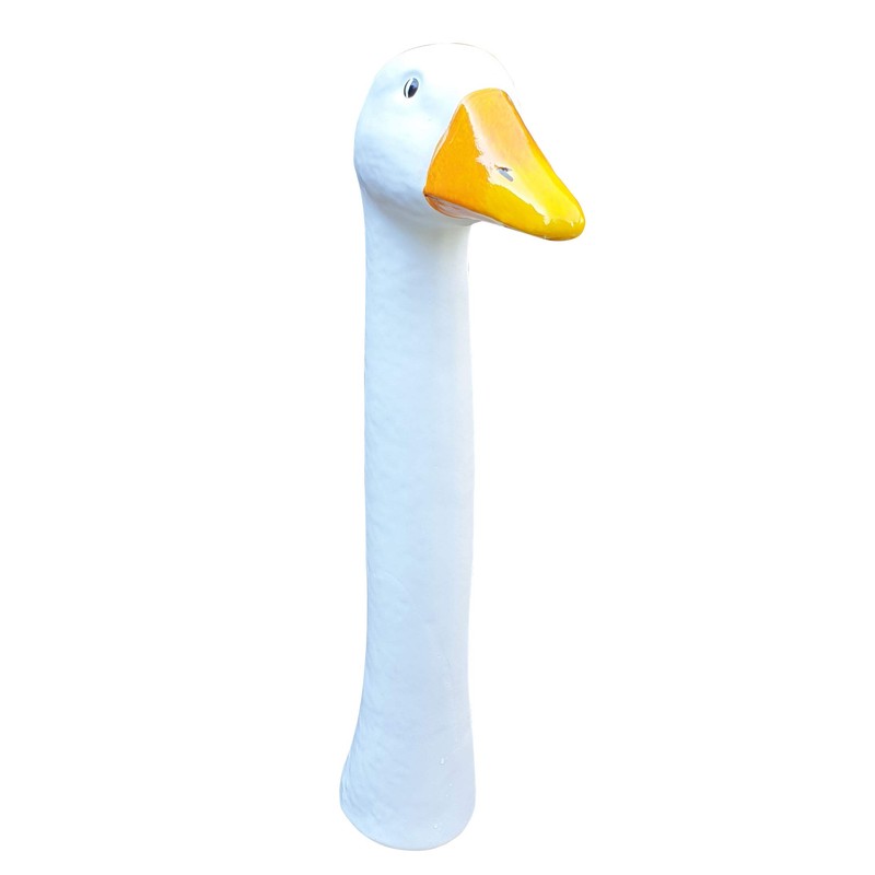 Fachhandel Plus Goose Neck Garden Stake Decorative Figure Garden Figure