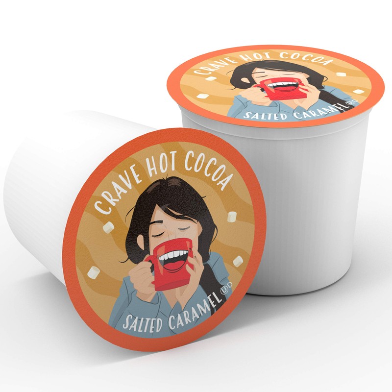 Crave Beverages Hot Chocolate Compatible with 2.0 K-Cup Brewers, Salted