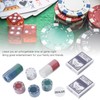 100PCS Poker Chips Cards with Portable Carrying Case for Texas
