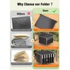 Extra Capacity Plastic Hanging File Folders,12 Pack Reinforced Hang Folder,