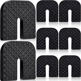 8 Packs Rubber Isolator Pad Anti Vibration Pads Mechanical Vibration Damping Pads Shock Absorbing Rubber Absorber Sound Isolation Pad for Air Conditioning Condenser Outer Machine
