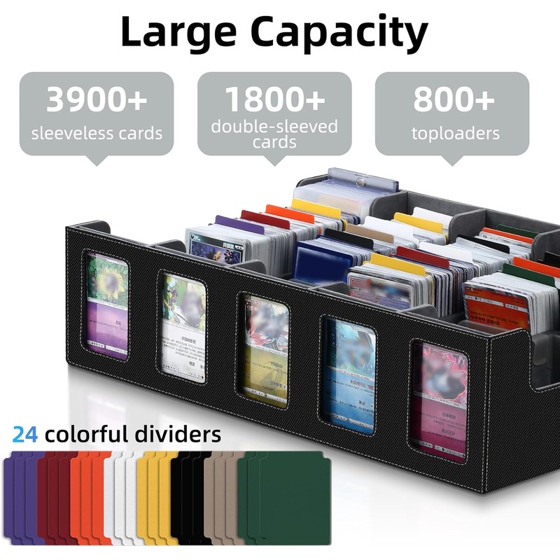 3900+ Trading Card Storage Box - 5-Row Bulk Sports Card