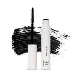 M2U NYC Black Tubing Mascara (0.12 oz.) – Made with Tubing Technology for Lash Extension Effect – Clump-Free & Smudge-Proof Lengthening Mascara for All Day Wear, Safe for Sensitive Eyes