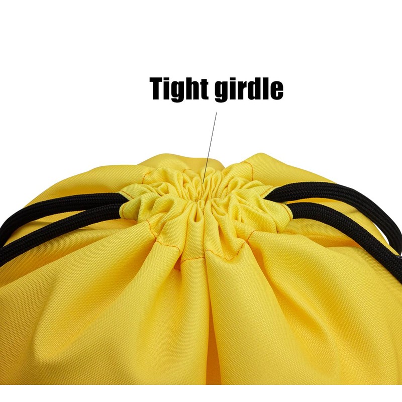 HOLYLUCK Drawstring Backpack Bag Sport Gym Sackpack, Gradient Orange and