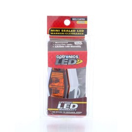 Optronics MCL13ATRS Mini Sealed 2-LED Marker/Clearance Light with Chrome Bezel - Yellow