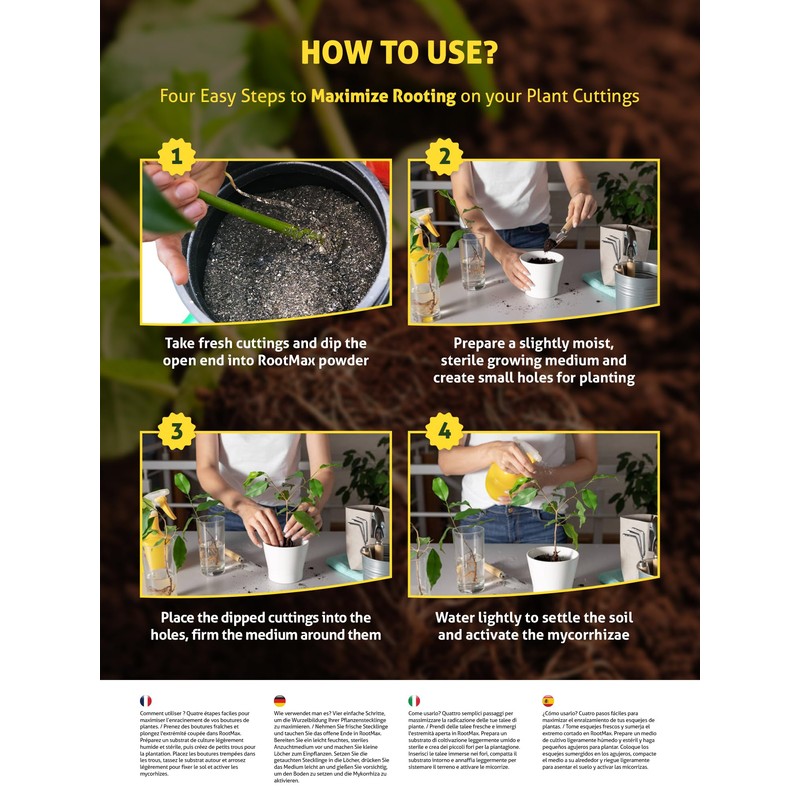 RootMax - Mycorrhizal Fungi (75 g/2.64 oz) | Rooting Powder