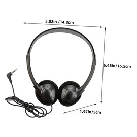 TEHAUX Headphone Earphone with Jack Noise Reduction Gaming Headset Ergonomic Design for Comfortable Long Use for Computer Guitar Applications Black