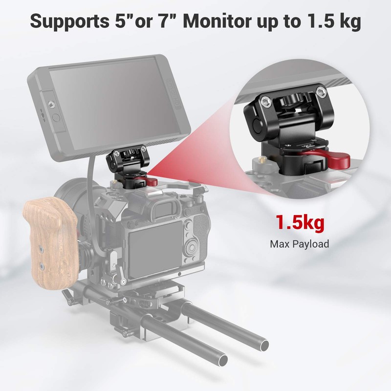 SMALLRIG Field Monitor Holder Mount with Quick Release NATO Clamp