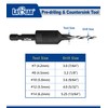 LaBear (#14) Countersink Drill Bits with Replaceable HSS Drill, 1/4"