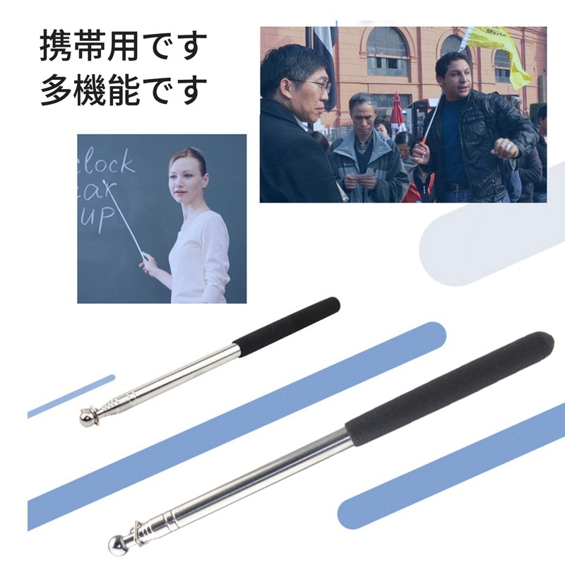 Set of 2 Indicators Telescopic Pole Telescopic Pole Flagpole Telescopic