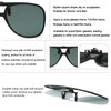 Long Keeper Polarised Sunglasses Clip for Glasses Wearers - Aviator