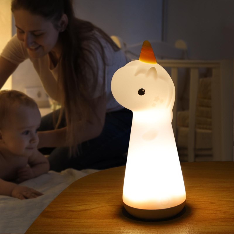 ShaArkMango Flashlight with Night Light for Kids Rechargeable LED Dimmable