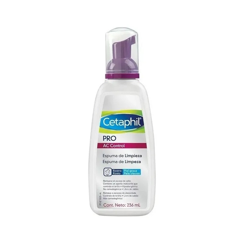 Cetaphil Pro Ac Control Espuma De Limpieza Piel Grasa 236