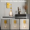 BlesULuk Raindrop Brass Crystal Wall Sconce: Clear Solid Indoor Sconces