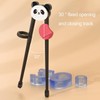Black Training Chop-sticks for Kids, Training Chop-sticks Comfortable Grip Chewable