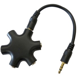 Keepdrum ADA067 5-Way Headphone Splitter 3.5 mm Splitter Y Adapter
