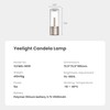 Yeelight Portable Small Table Lamp for Indoor/Outdoor Use, 2500mAh Rechargeable