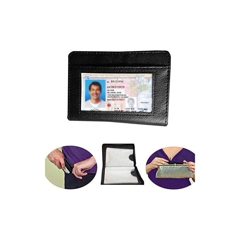 Men's Zipper Wallet with 36 Card Slots - RFID Blocking