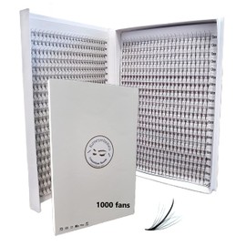 1200 5D Wispy Premade fans 0.07 Mixed Lengths 9-16mm 1000 fans 7D 0.05 Volume loose Lashes C D Curl Handmade Fan eyelash extensions Kimeyelashes promade fan (7D-C-0.05-1000fans)