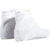 Kyoetsu Women's Lace, Tabi Cover, White, Black, white-2, 24.0 cm
