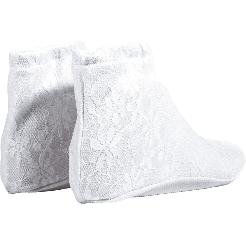 Kyoetsu Women's Lace, Tabi Cover, White, Black, white-2, 24.0 cm