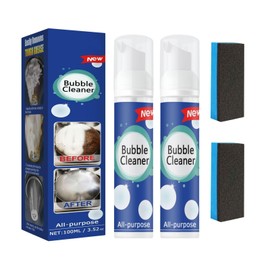 CROOT 2PCS Bubble Cleaner Foam，All-Purpose Bubble Cleaner Spray, Foam Cleaner All Purpose Heavy Duty, Kitchen Bubble Cleaner Spray with 2 Brush
