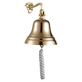 ACL Bar Accessories for Home Pub Hand Bell â Wall Mounted Bar Bell Nautical Decorations â Unique Brass Bell with Crisp Loud Sounds Ideal for Christmas, Reception, Pubs (4 Inch)