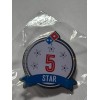 dominos *RETIRED* Domino's Pizza Hat Pin 5 FIVE STAR OER