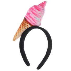 Ciieeo Women Ice Cream Headband, Funny Fabric Hair Band for Makeup, Spa, Face Washing, Party Headdress, Multi-Color