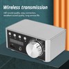 Bluetooth Amplifier Silver Mini Bluetooth 5.0 Digital Amplifier HiFi Stereo