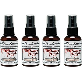 Set of 4- Concentrated Spray For Room/Linen/Room Deodorizer/Air Freshener - 2 fl oz - Scent - Dragon's Blood